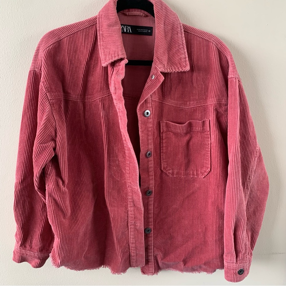 Corduroy pink over shirt / jacket